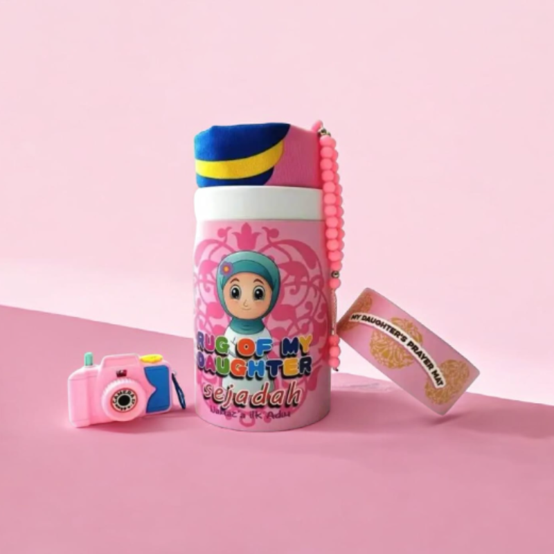 Girls prayer Rug Tasbeeh & Camera