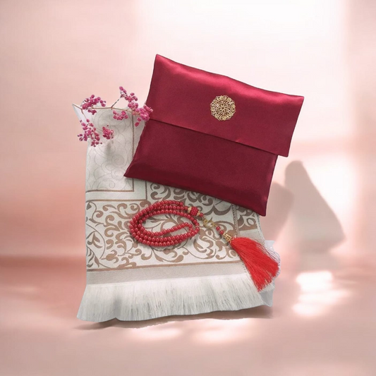 Adult Prayer Rug and Tasbeeh